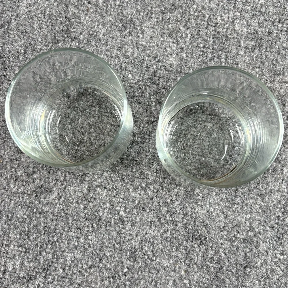 Gentleman Jack Whiskey Rocks‎ Glasses Set of 2 Logo Lowball Tumblers Man Cave